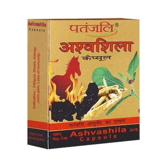 Patanjali Ashvashila Capsule – Ayurvedic Ashwagandha & Shilajit Vitality Supplement