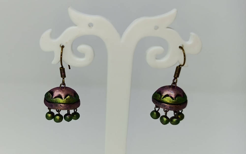 Terracotta Boho Style Jhumkas