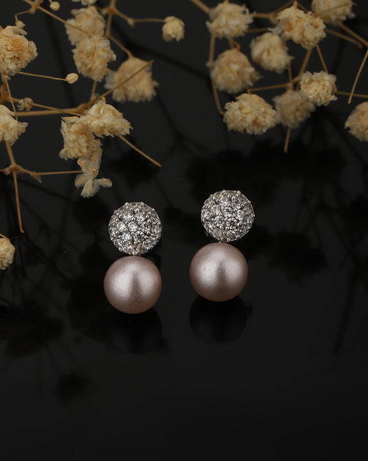 Gold-Polished Enamel Contemporary Drop Earring With Dangling Stone - Wahe Jewels | Grab2Buy