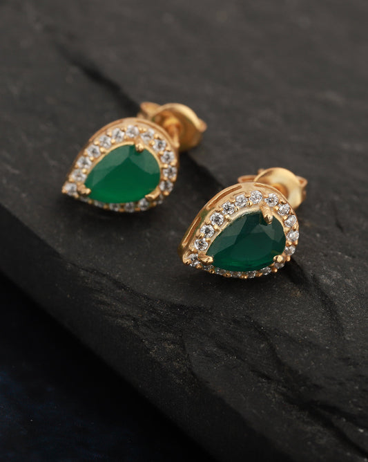 Gold-Polished Circular Drop Earring For Women - Wahe Jewels | Grab2Buy