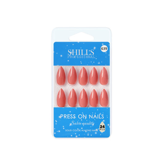 Shills Professional Reusable Press On Nails Almond - SPN639