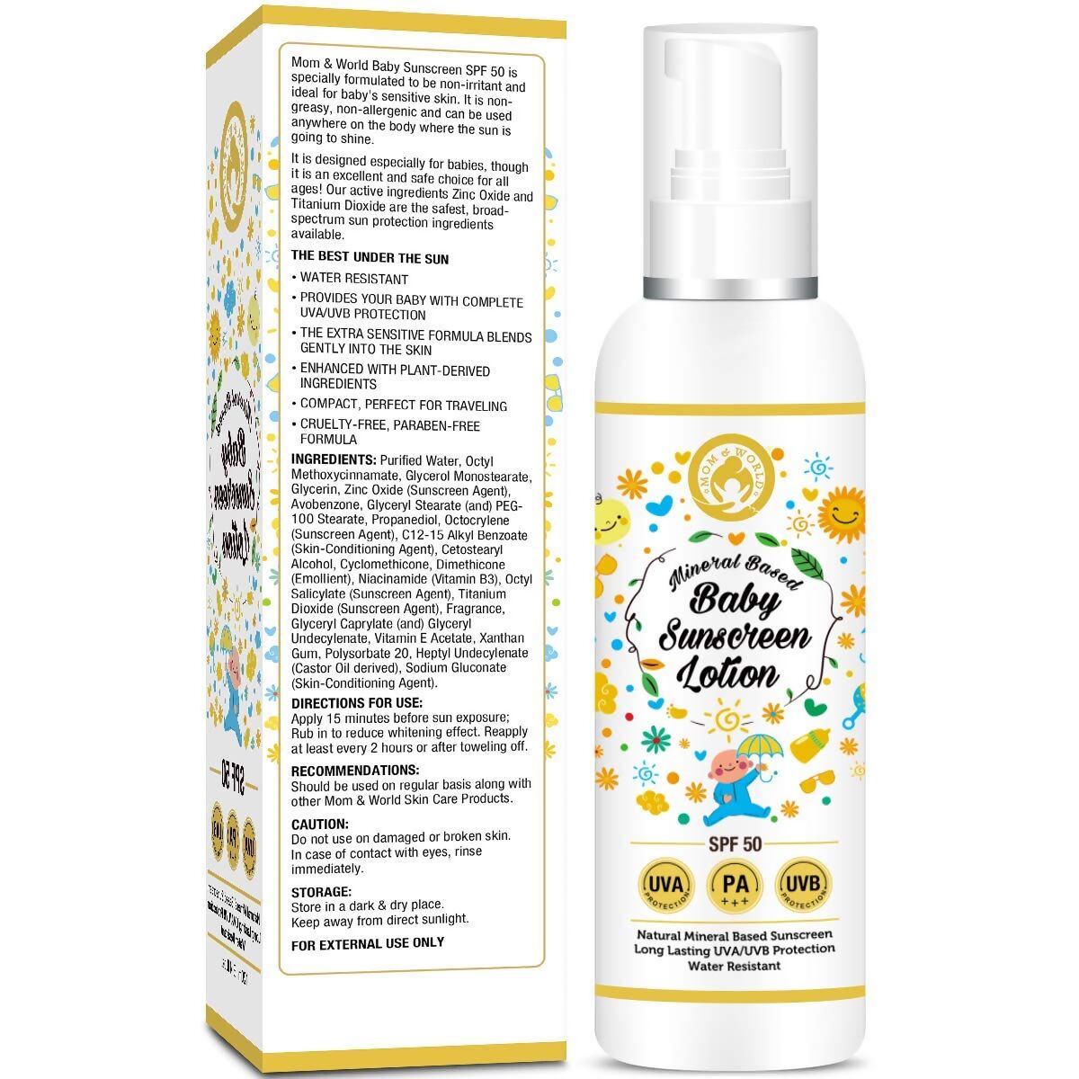 Mom & World Baby Sunscreen Lotion - Grab2buy