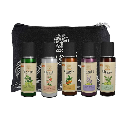 Vagad's Khadi Grooming Travel Kit Men & Women Grab2Buy Vagad's Khadi Grab2Buy