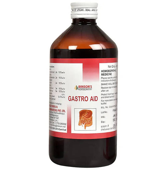 Bakson's Homeopathy Gastro Aid Syrup Sugar Free - Grab2buy