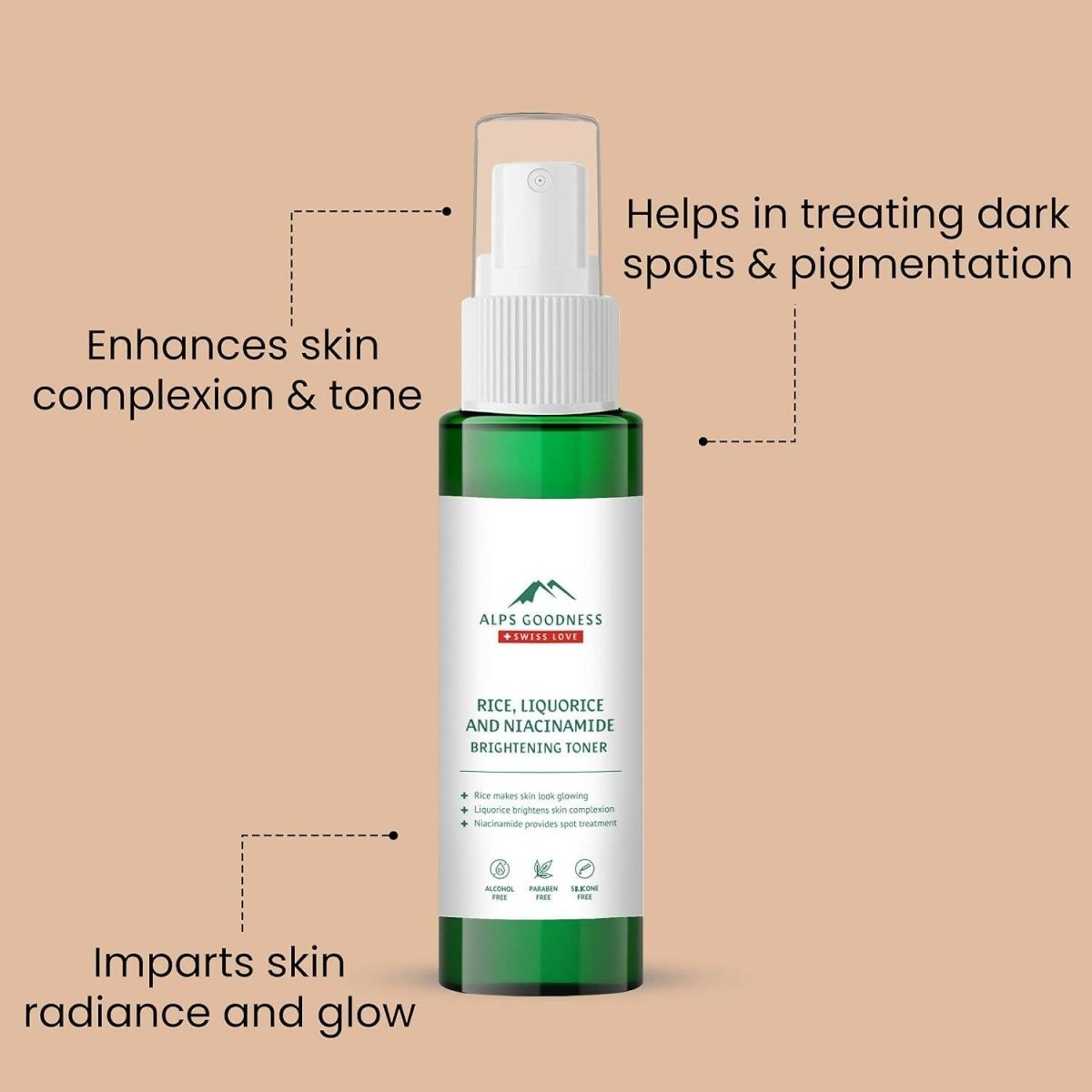 Alps Goodness Rice, Liquorice & Niacinamide Brightening Toner - Grab2buy