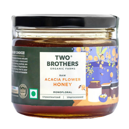 Two Brothers Organic Farms Acacia Raw Honey-Mono-Floral - Grab2buy
