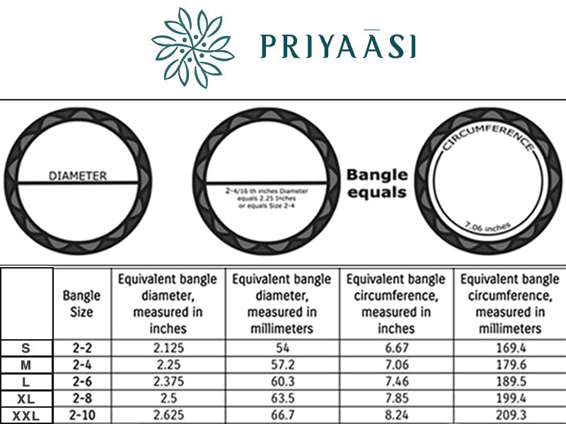 Priyaasi Women Set of 2 AD Studded Bangles - Grab2buy