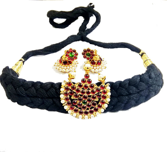 Elite Trading Black Choker With Jhumka Set Elite Trade