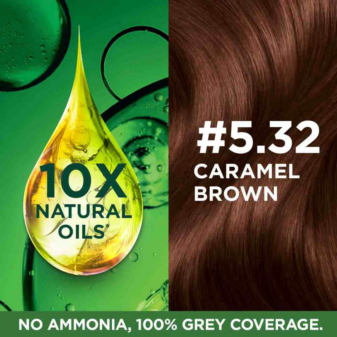 Garnier Color Naturals Creme Riche Hair Color - Shade 5.32 Caramel Brown - Grab2buy