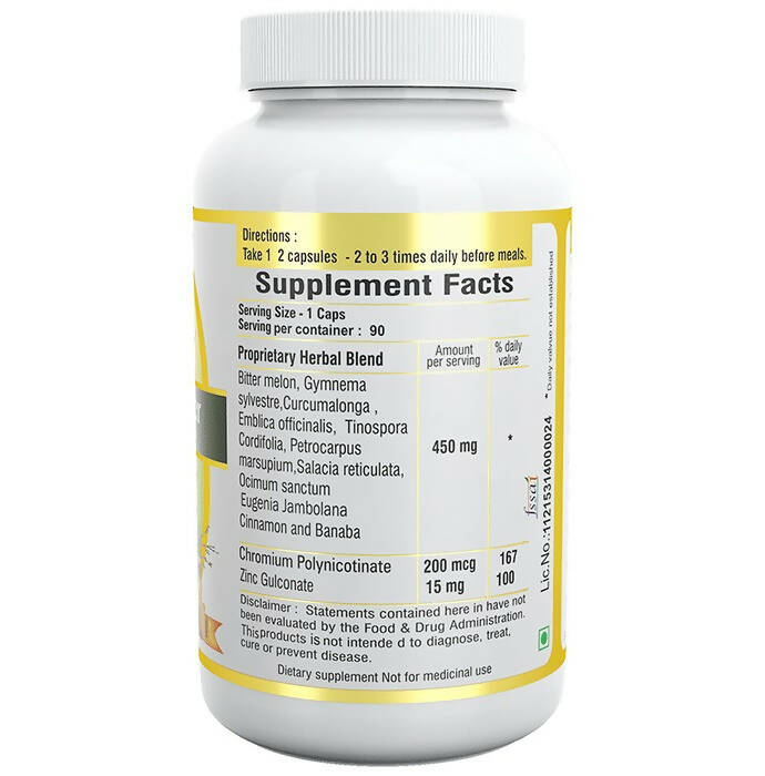 Sushrut Ayurved Good Health Sugar Knocker Veg Capsules - Distacart