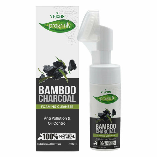 VI-JOHN Prakritik Bamboo Charcoal geling , Removes Tan, 100% Natural Bio Actives Face Wash Grab2Buy VI-JOHN Grab2Buy