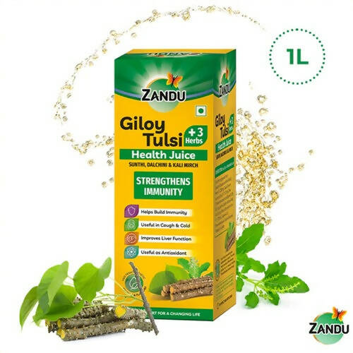 Zandu Giloy Tulsi Juice (3 herbs) - Grab2buy