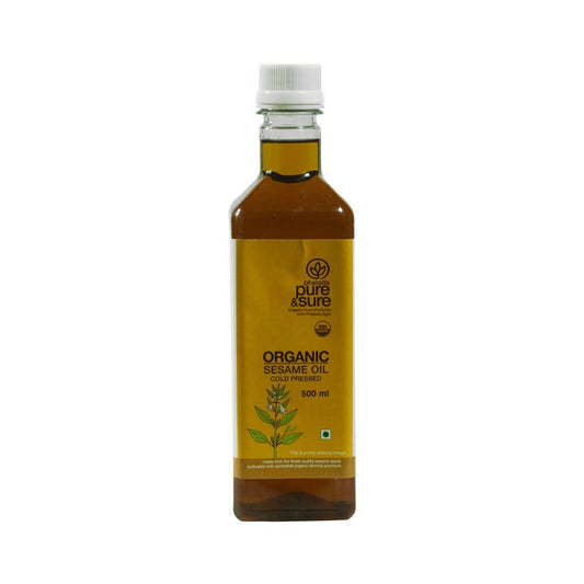 Pure & Sure Organic Cold Pressed Sesame Oil - Grab2buy