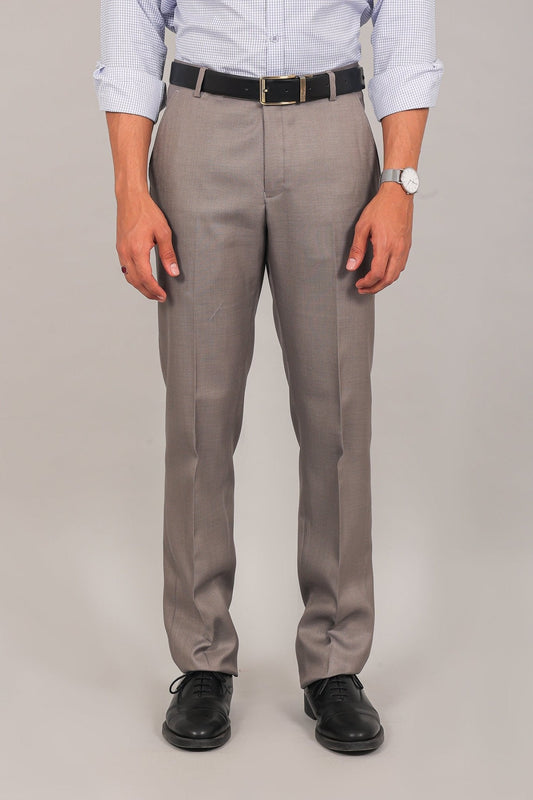 Bluebird Men's Taupe Formal Trouser
