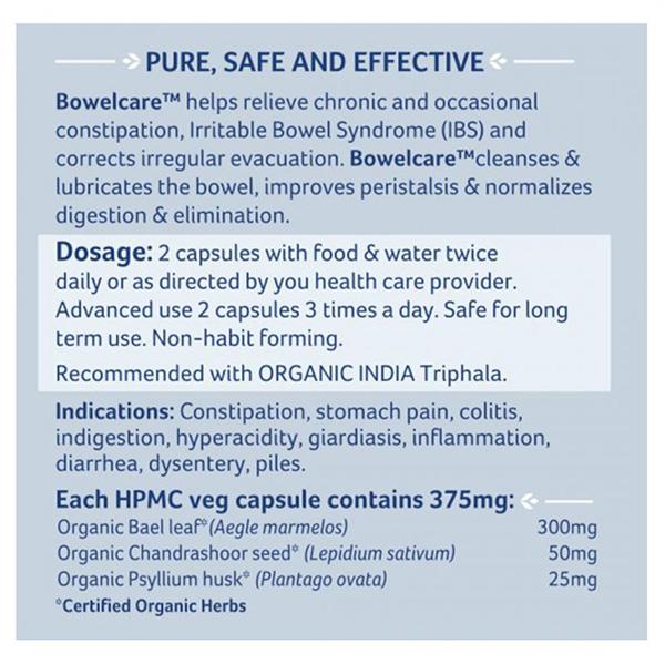 Organic India Bowelcare Capsules - Grab2buy