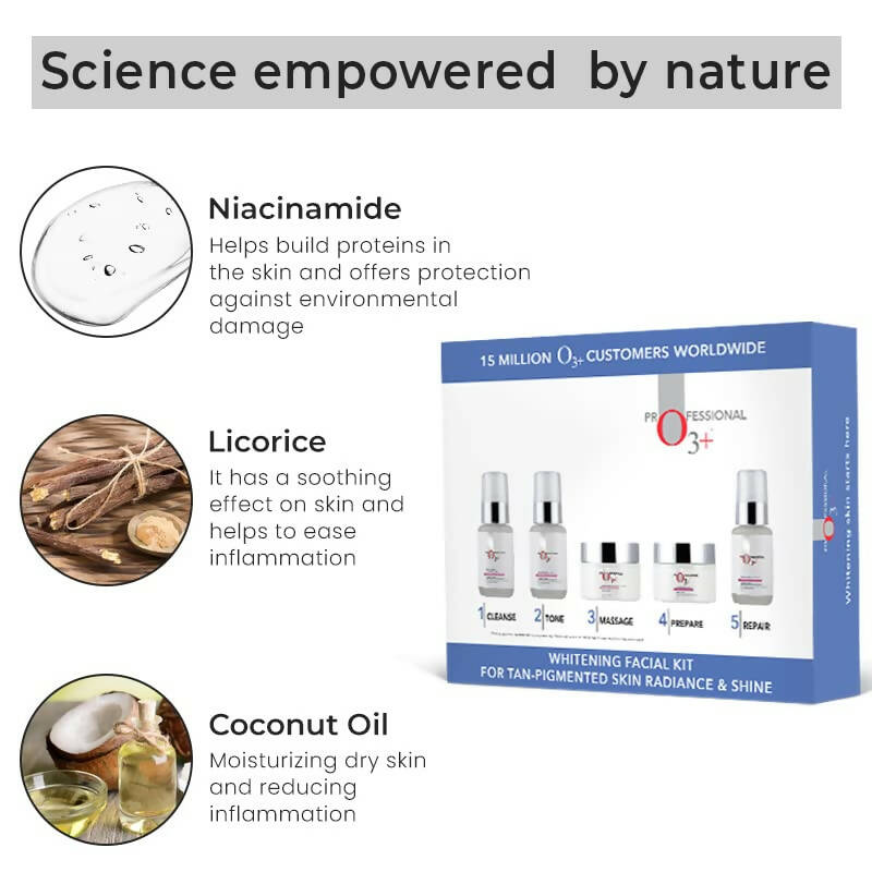 Professional O3+ Whitening Facial Kit for Tan-Pigmented Skin - Grab2buy