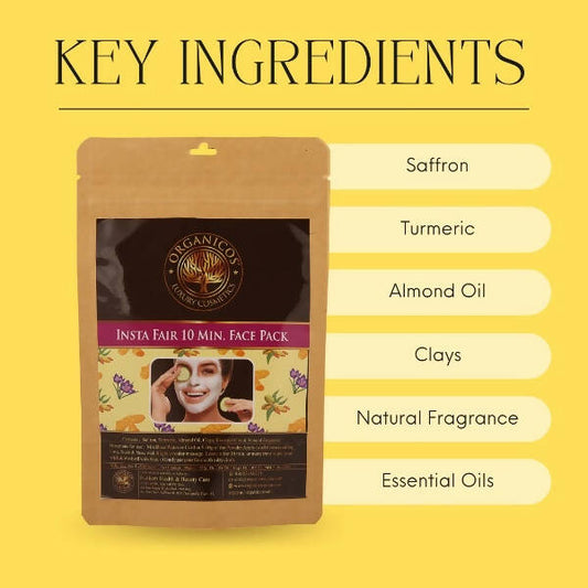 Organicos Insta Fair 10 Min Face Pack