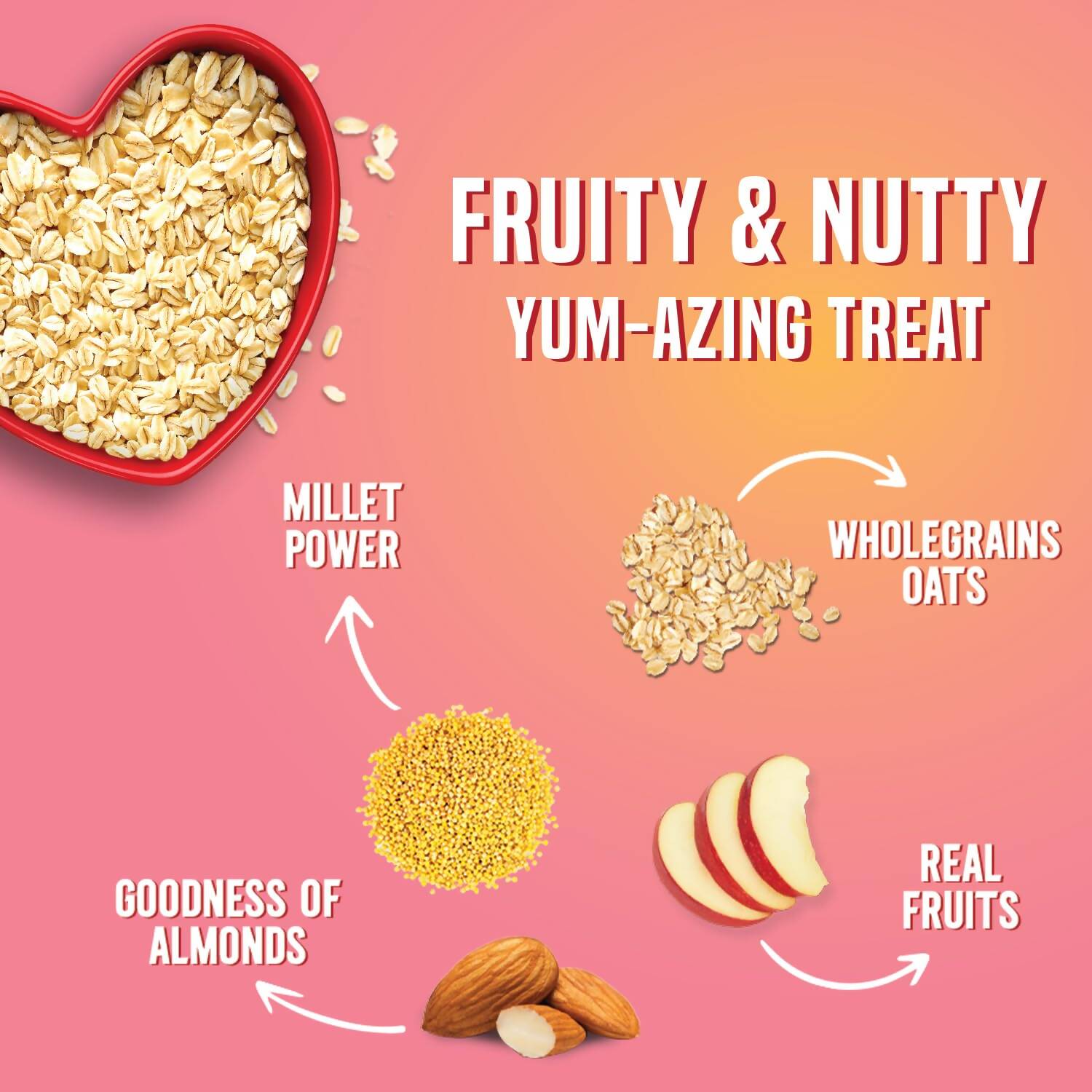 Saffola Oats with Apple 'n' Almonds - Grab2buy