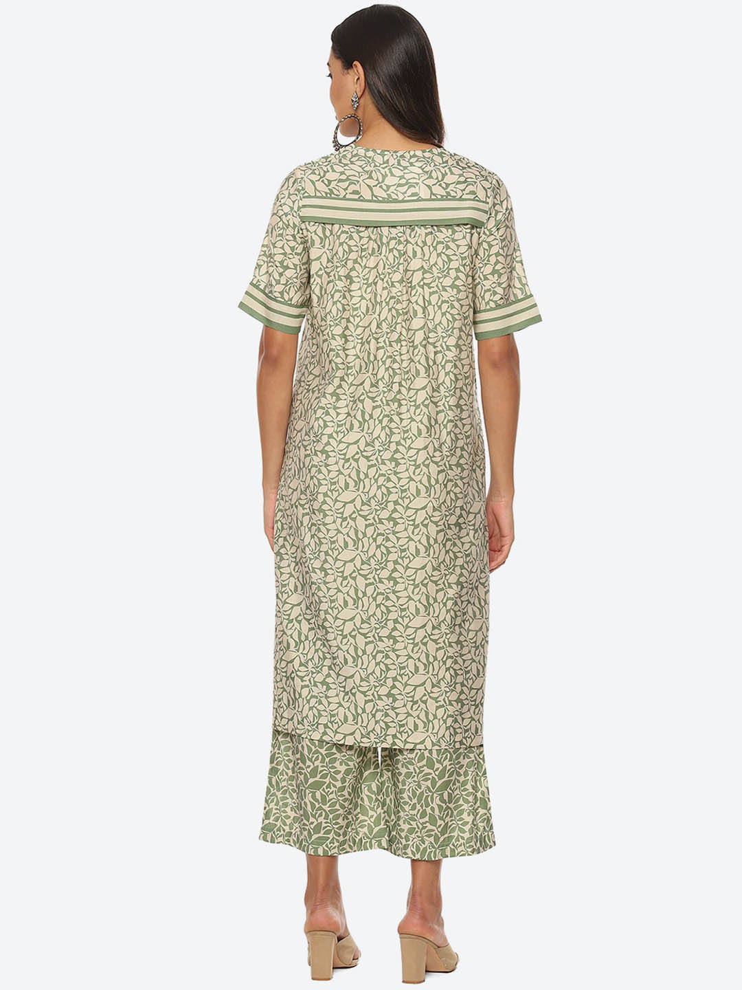 Biba Women Floral Printed Kurta with Trousers - Grab2buy