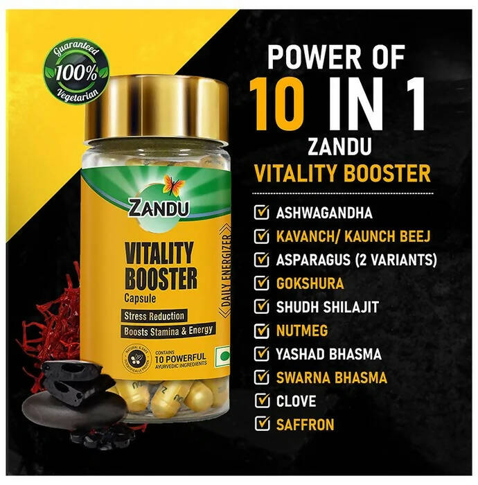Zandu Vitality Booster Capsules - Grab2buy