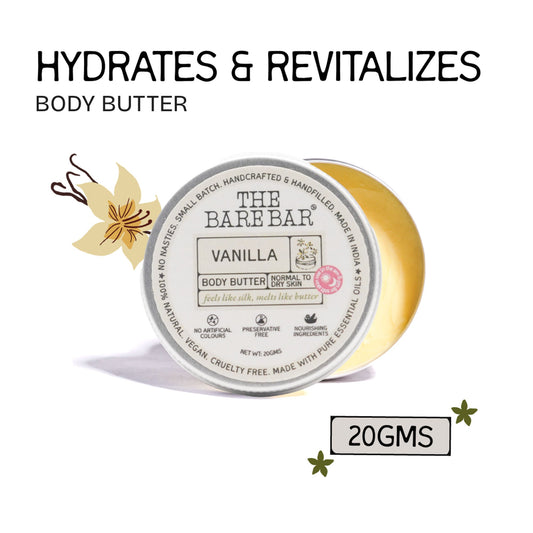 The Bare Bar Vanilla Body Butter - Deeply Moisturizing Vanilla Cream With Natural Butters Grab2Buy The Bare Bar Grab2Buy