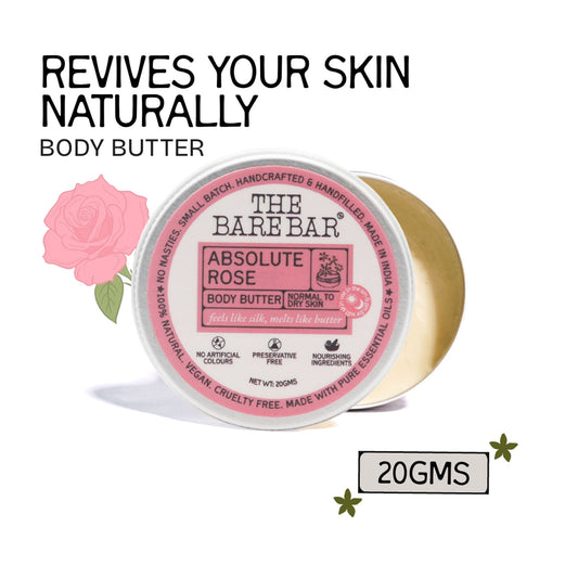 The Bare Bar Absolute Rose Body Butter - Rose-Scented Moisturizer With Clean, Rich Formula Grab2Buy The Bare Bar Grab2Buy