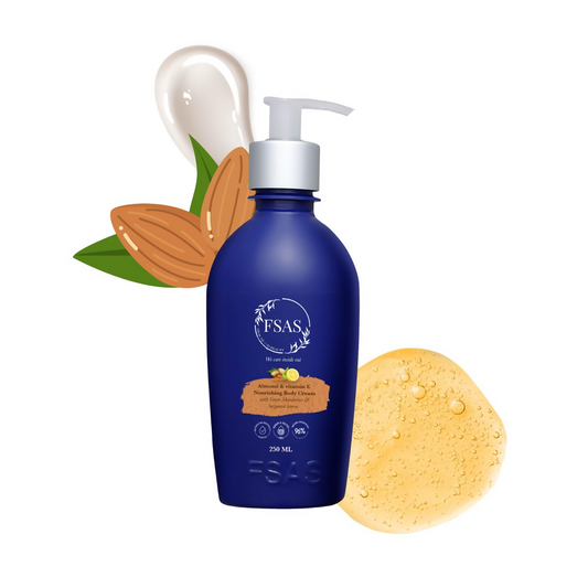 FSAS Health and Beauty 96% Plant-Derived Almond And Vitamin E Body Cream Grab2Buy FSAS Health and Beauty Grab2Buy