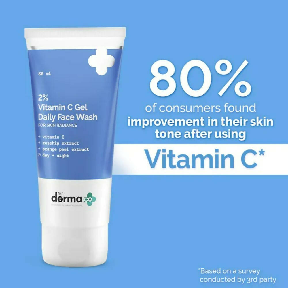 The Derma Co 2% Vitamin C Gel Daily Face Wash - Grab2buy