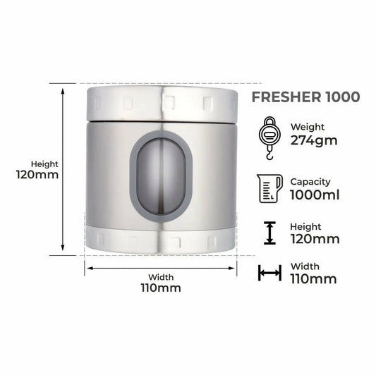 Dubblin Fresher Stainless Steel Storage jar - Grab2buy