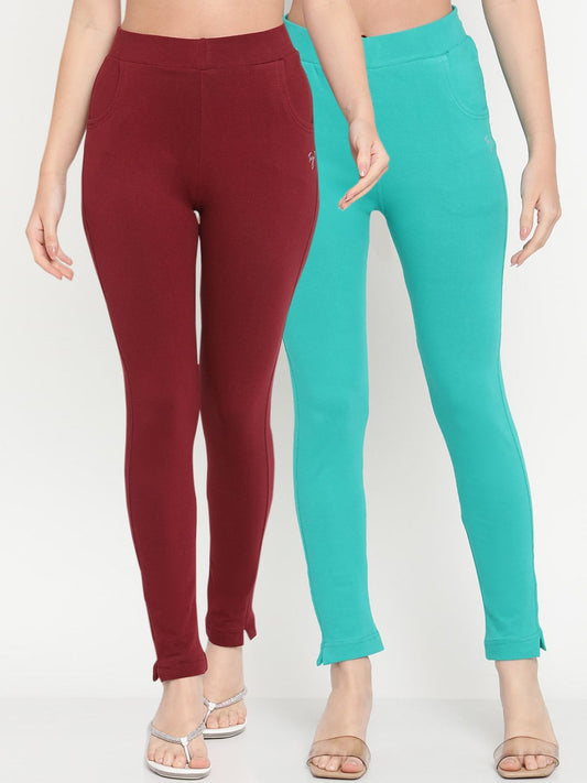 TAG 7 Women Pack Of 2 Ankle Length Leggings
