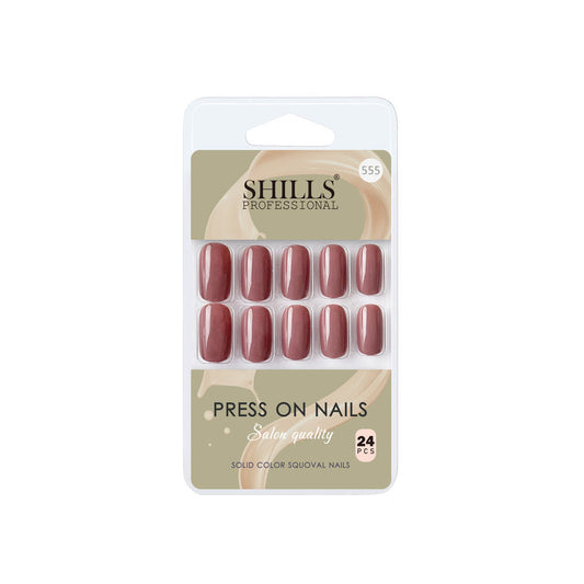 Shills Professional Reusable Press On Nails Square - SPN555