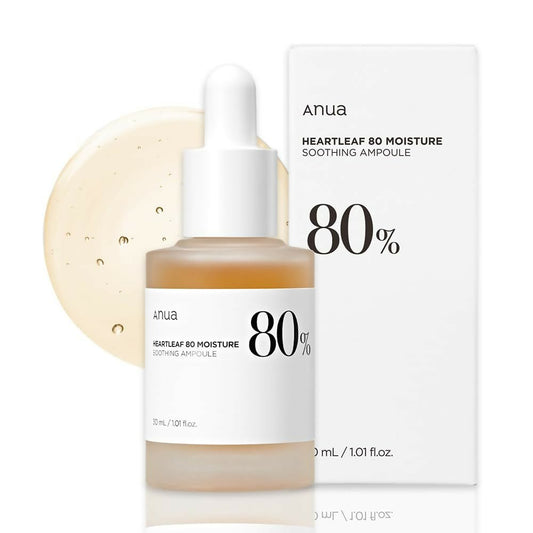 Anua Peach Heartleaf 80% Soothing Ampoule Highly Concentrated Skin Calm Serum - Korean Skincare Grab2Buy Anua Grab2Buy