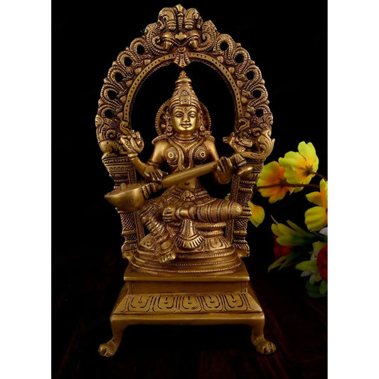 Vintage Gulley Goddess Saraswati Murti - Grab2buy