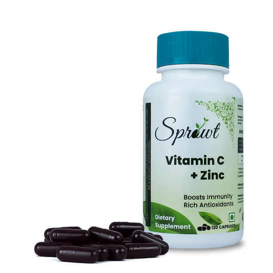 Sprowt Plant Based Vitamin C + Zinc Capsules - Grab2buy