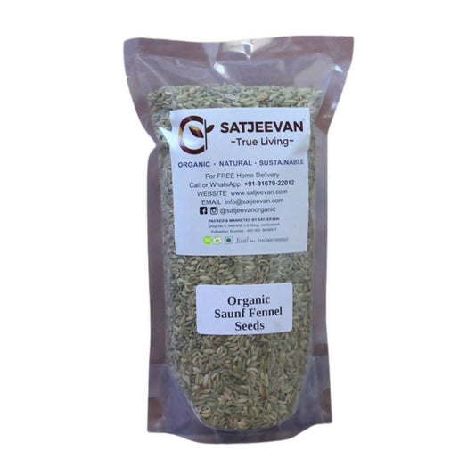 Satjeevan Organic Saunf Fennel Seeds - Grab2buy