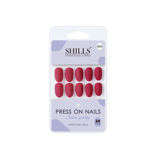 Shills Professional Reusable Press On Nails Oval - SPN660