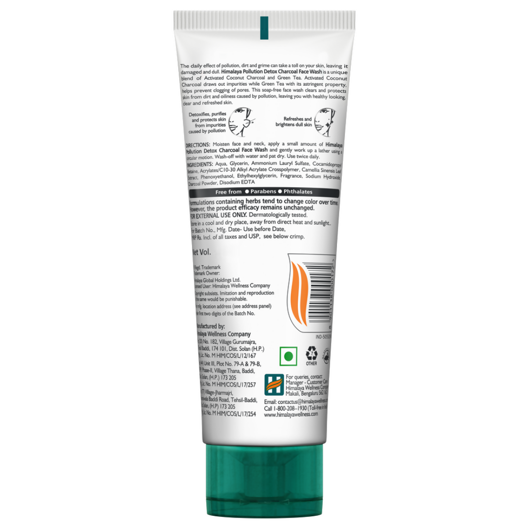 Himalaya Herbals Pollution Detox Charcoal Face Wash - Grab2buy
