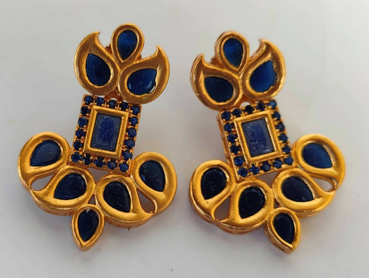 Blue Designer Earrings - Grab2buy