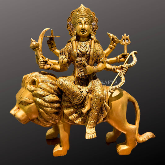 Brass Durga Idol - Grab2buy