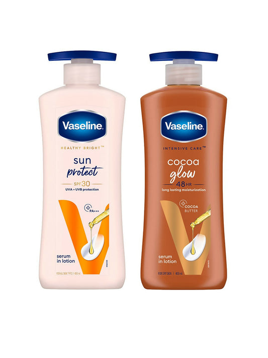 Vaseline Cocoa Glow & Sun Pollution Protection SPF 30 Body Lotion Combo Grab2Buy Vaseline Grab2Buy