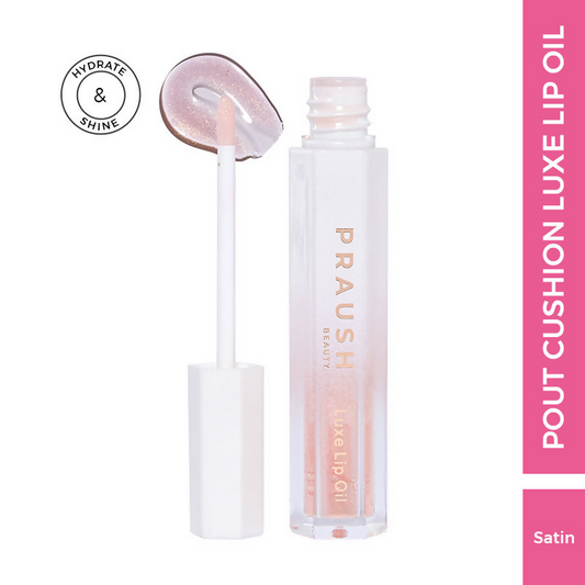 Praush Beauty Pout Cushion Luxe Lip Oil - Satin Shimmery