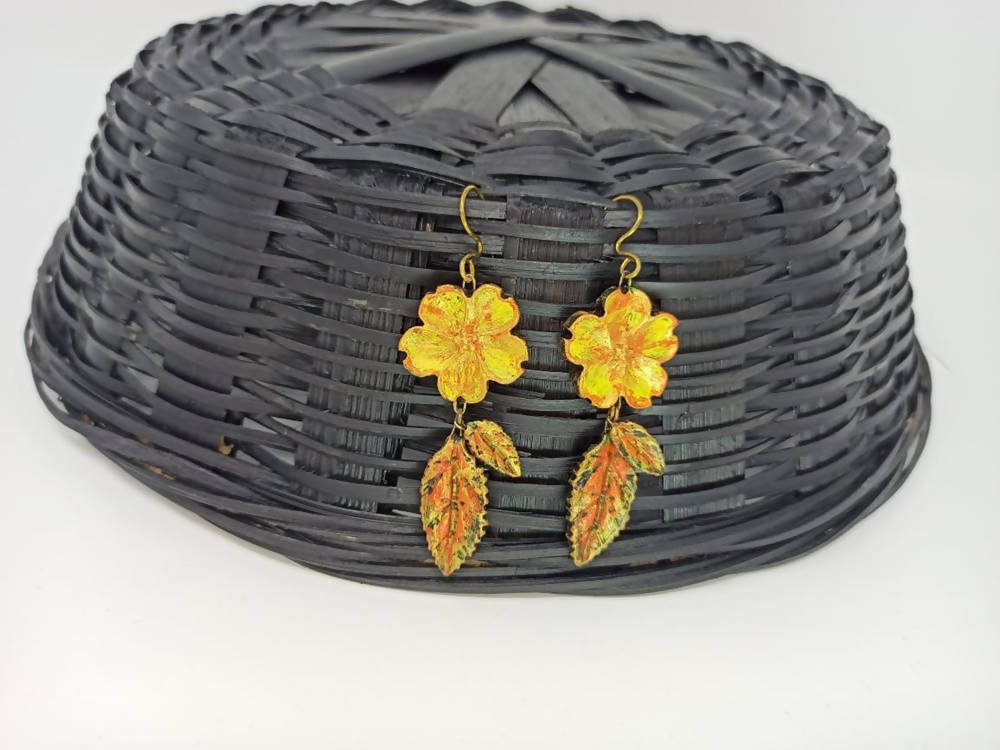 Terracotta Beautiful Autumn Flower Hangings