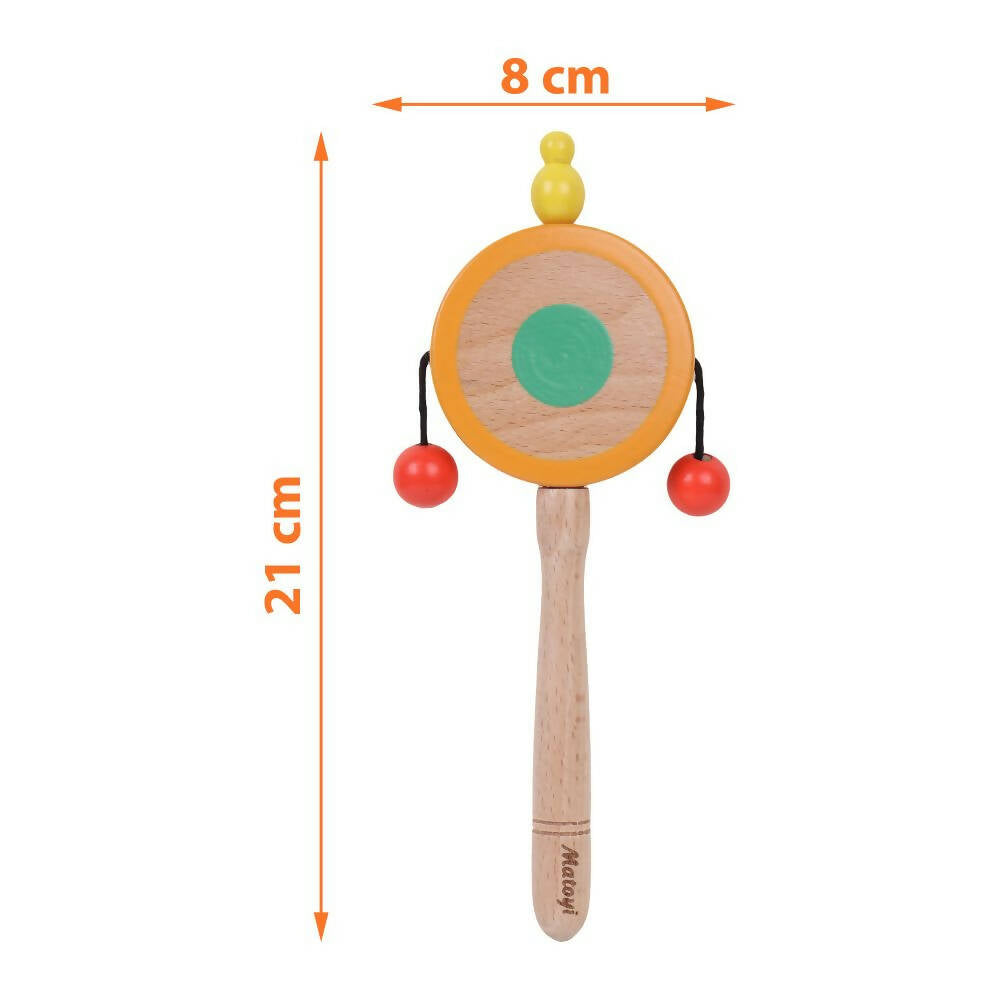 Matoyi Wooden Baby Flat Disk Rattle - Grab2buy