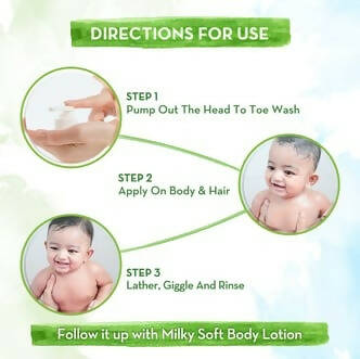 Mamaearth Milky Soft Head to Toe Wash With Oats, Milk & Calendula For Babies - Grab2buy
