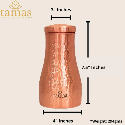 Tamas Hammered Bedroom Copper Water Jar - Grab2buy