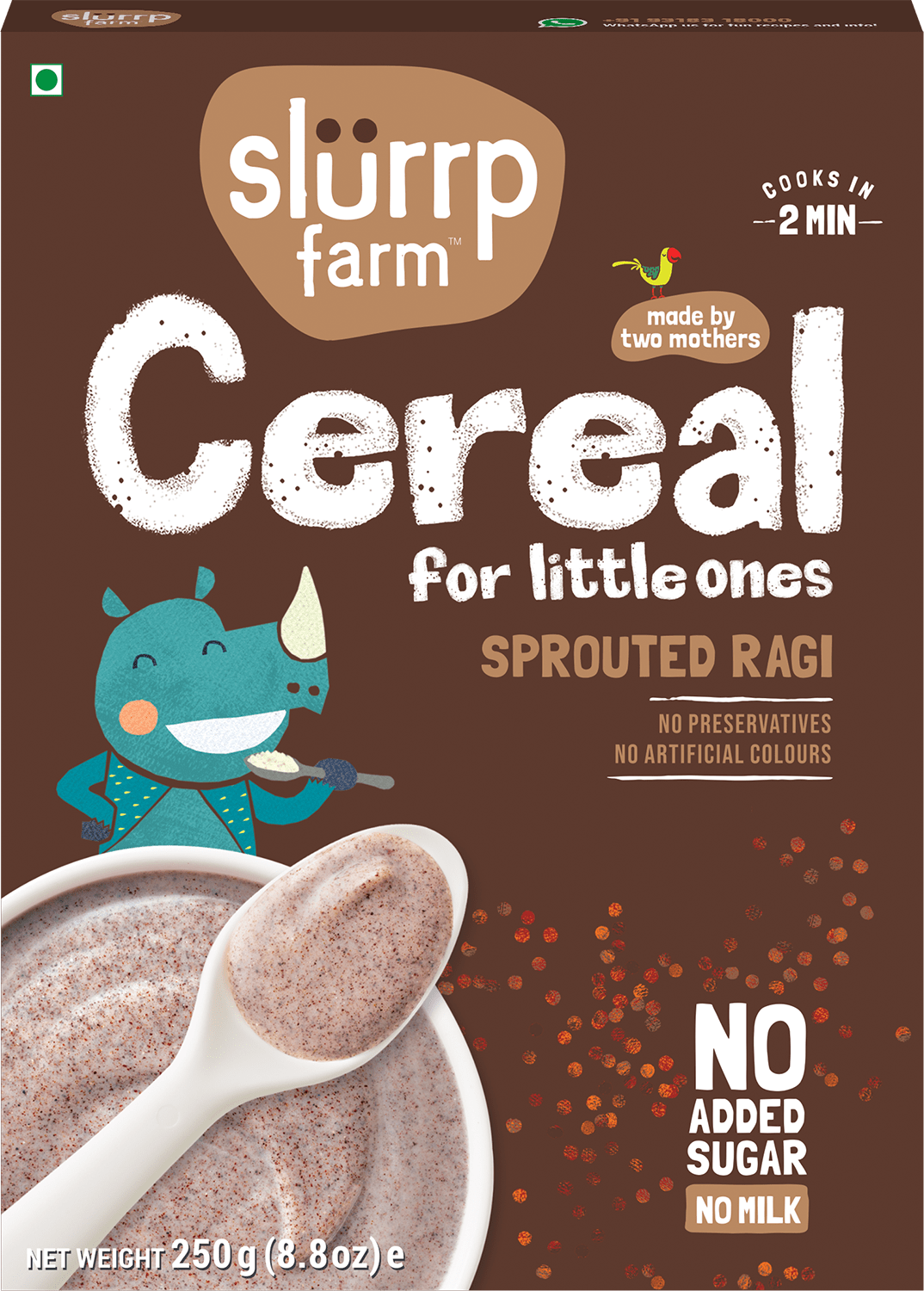 Slurrp Farm Sprouted Ragi Cereal For Little ones - Grab2buy