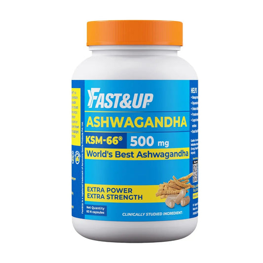 Fast&Up Ashwagandha KSM-66 600mg Capsules - Unflavored - Grab2buy