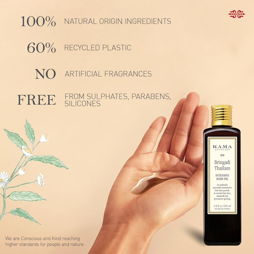 Kama Ayurveda Bringadi Intensive Hair Treatment Oil - Distacart