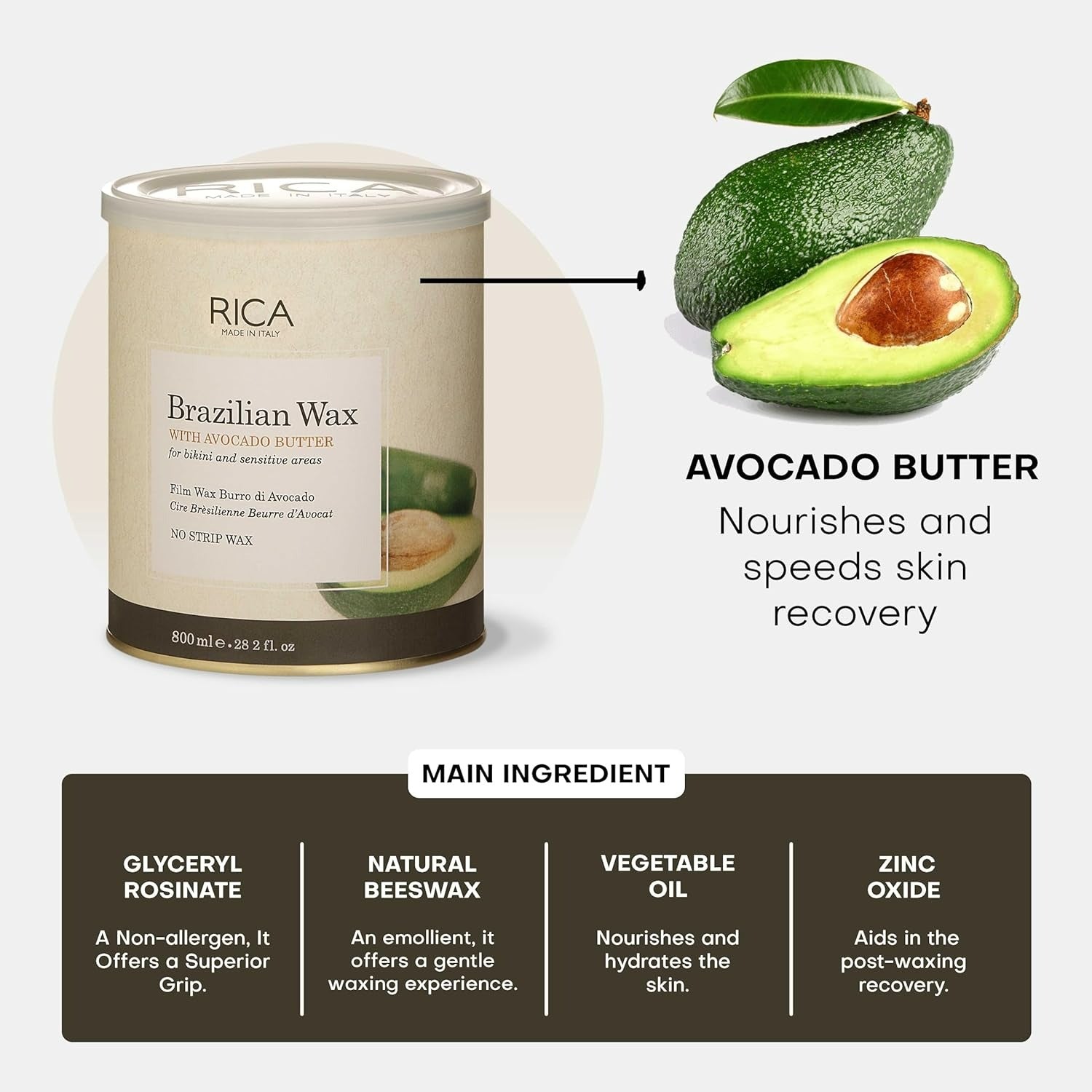 Rica Brazilian Wax with Avocado Butter - Grab2buy