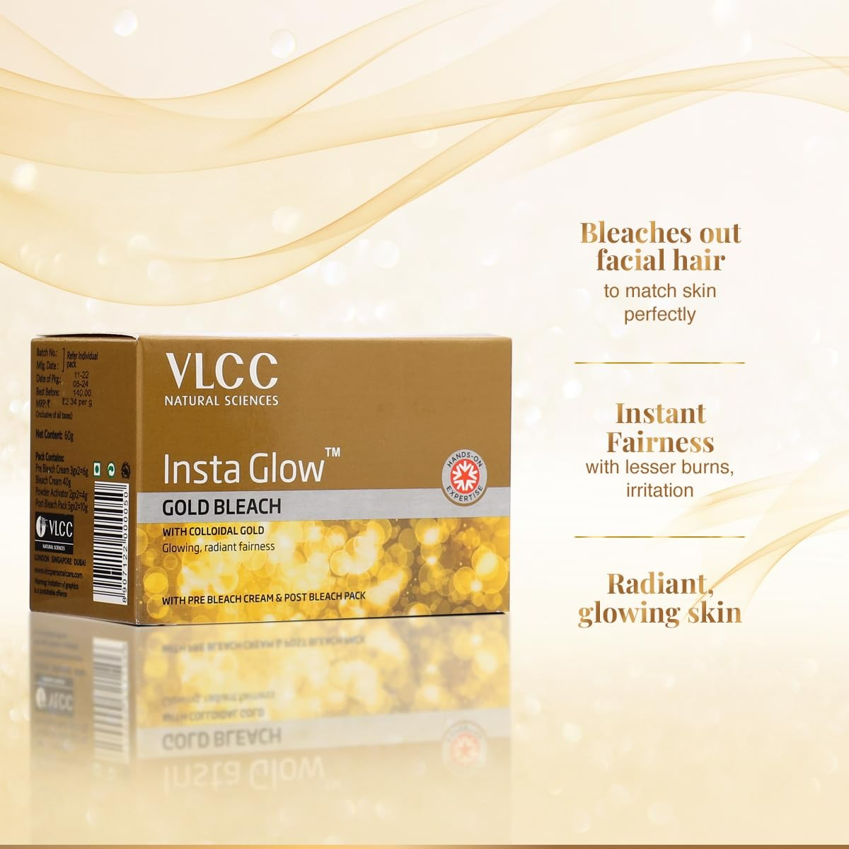 VLCC Insta Glow Gold Bleach - Grab2buy